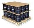 crates and corrugated flat